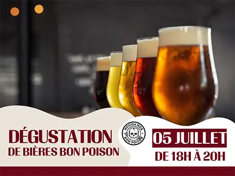 5 juillet : Dégustation de bières Bon Poison !