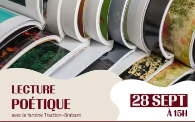 28 septembre : Lecture poétique Traction-Brabant