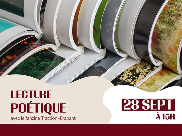 28 septembre : Lecture poétique Traction-Brabant