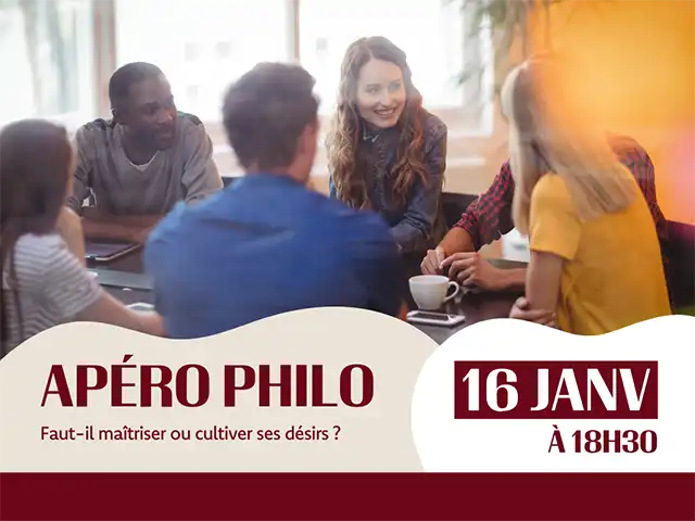 Apéro Philo aux Beaux Jours à Thionville le 16 janvier