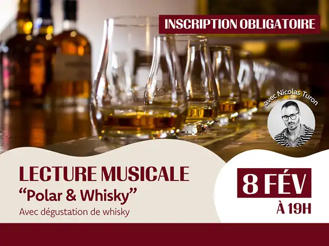 8 février : Lecture musicale Polar & Whisky