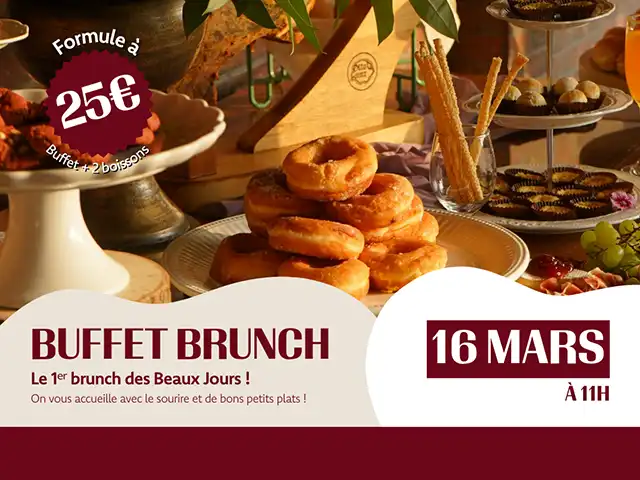 Buffet brunch au bar Les Beaux Jours à Thionville