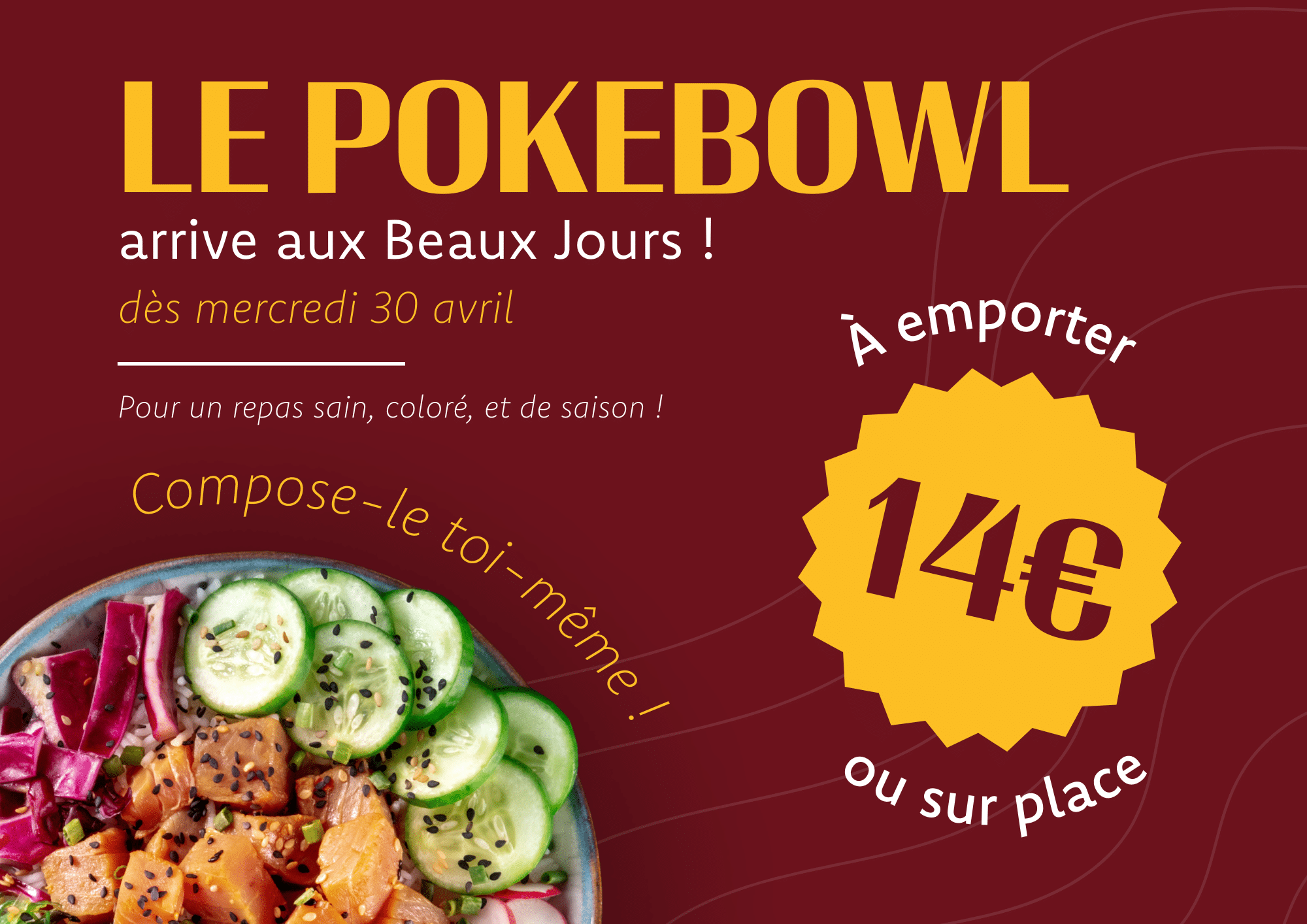 Nouveauté : le pokebowl arrive aux Beaux Jours à Thionville