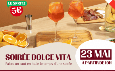 23 mai : Soirée Dolce Vita