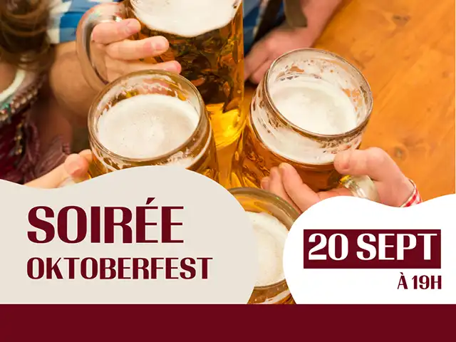 Soirée Oktoberfest aux Beaux Jours le 20 septembre