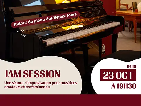 Jam Session le 23 octobre à 19h30 au bar Les Beaux Jours à Thionville