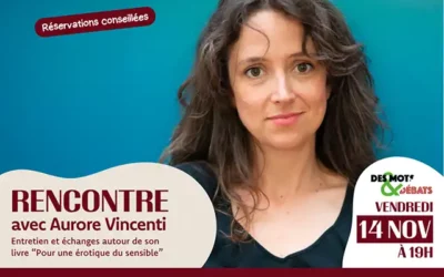 14 novembre : Rencontre avec Aurore Vincenti aux Beaux Jours