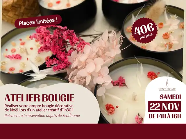 22 novembre : Atelier Bougie à Thionville