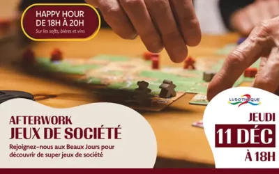 11 décembre : Afterwork jeux de société à Thionville