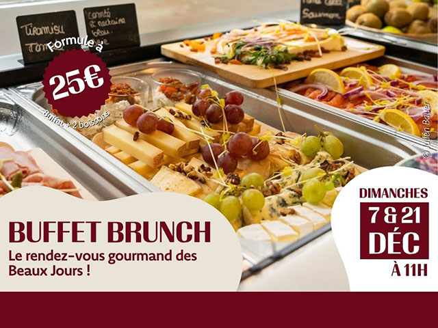 Deux nouveaux brunch sont organisés aux Beaux Jours les 7 et 21 décembre 2025