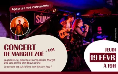 19 février : Concert de Margot Zoé et jam à Thionville
