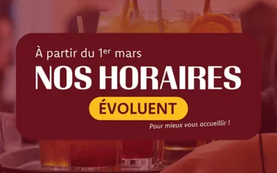 Les horaires des Beaux Jours évoluent !