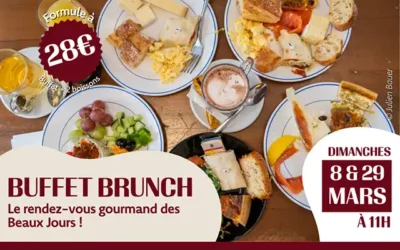 8 et 29 mars : Buffet brunch