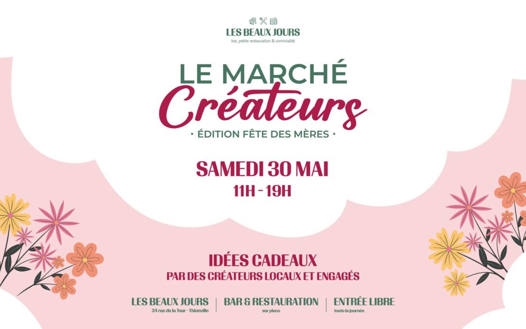 30 mai : Marché des créateurs