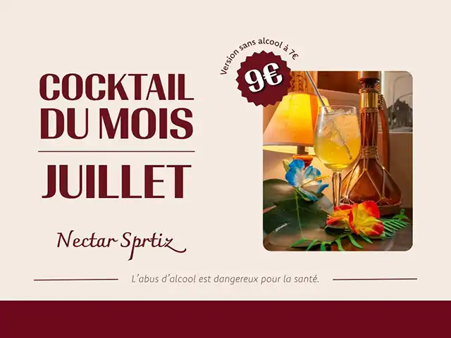 cocktail-bar-thionville-juillet-2026 Cocktail du mois de juillet du bar Les Beaux Jours à Thionville