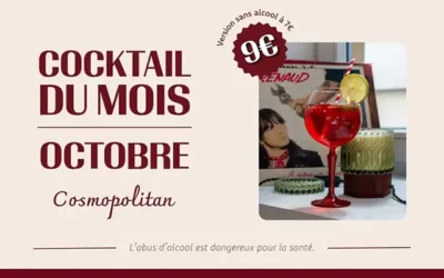 Cocktail du mois d’octobre : le Cosmopolitan