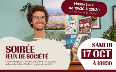 17 octobre : soirée jeux de société