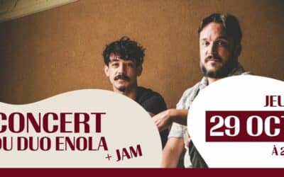 29 octobre : Concert du duo Enola + jam